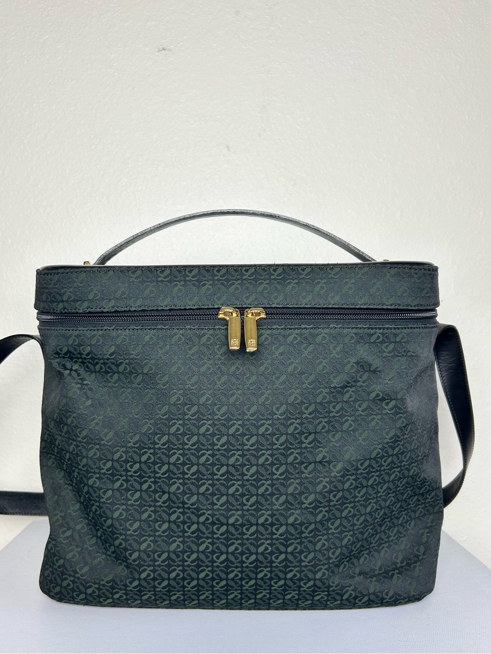 Loewe Anagram Jacquard Vanity Case Crossbody Bag